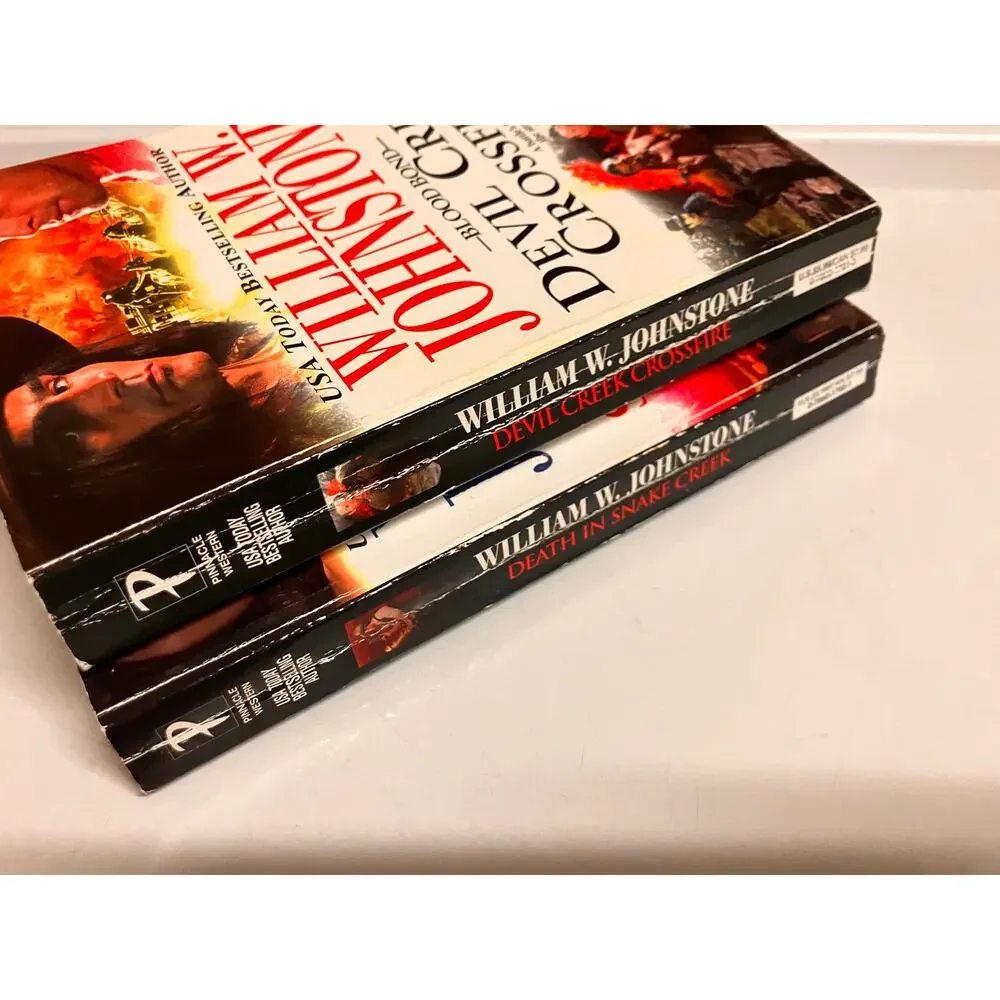 William W. Johnstone, Blood Brothers, Western Paperback Book‎ Lot of 2, Death